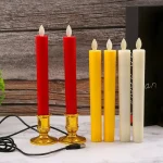 Creative LED Flameless Candles Lights Wedding Birthday Party Simulation Candles Lamp Long Electric Flickering Candlesticks - Image 2