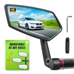 RBRL Bike Mirror Anti-shake Bicycle Side Mirror Durable 360 Rotatable Extended Rearview Mirrors for MTB Electric Bike