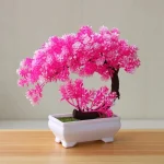 Artificial Plants Bonsai Simulated Tree Potted Plants Fake Flowers Table Potted Ornaments - Image 8