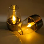 LED Solar Candles Light Flameless Rechargeable Night Light For Garden Decor Outdoor Wedding Party Waterproof Atmosphere Lamp - Image 2