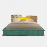 Create Wedding Bed Aesthetics High Quality Aesthetics Modern Frame Bed Home Light Luxury Double Cama De Casal Bedroom Furniture - Image 4