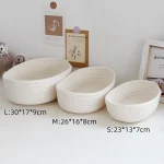 Woven Storage Baskets Multifunctional Desktop Sundries Cosmetics Kids Toys Organizer Box Desk Stationery Space Saving Cases - Image 6