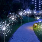LED Solar Firework Lights Garden Decoration Fairy Lights Waterproof Outdoor Dandelion Lawn Lamp for Garden Landscape Lawn Decor - Image 8