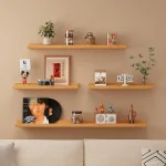Wooden Floating Shelf Rustic Wall Shelf for Home Storage & Display Wall Mounted Wood Shelf for Bathroom, Bedroom, living Room, - Image 2