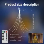 LED Outdoor Christmas Tree Decorations Lights USB 2/3M Waterproof Fairy String Lights 8 Modes Indoor Yard Wedding Party Lighting - Image 16