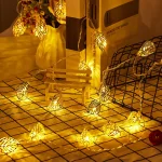 10/20 LEDs Fairy String Lights Leaves Garland Lamp For Festival Living Room Wedding Christmas Decoration Fairy String Lights - Image 12