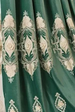 European Curtains for Living Dining Room Bedroom Style Water Soluble Embroidery Embroidered Curtains with Yarn - Image 8