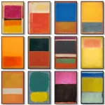 Wall Art Poster Canvas Painting for Room Office  Abstract Mark Rothko Colorful School Decoration Stuff Home Decor - Image 3