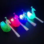 Lighting In The Dark Home  Decoration Christmas Party Supplies   LED Lights Flash Lamp Luminous Peacock Glow - Image 7