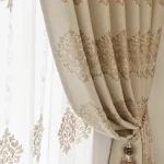 European Curtains for Living Dining Room Bedroom Decorative Fabric Court Luxury Luxury Atmosphere Jacquard Blackout - Image 3