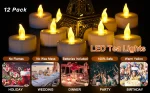 Candlium 12 Pack Warm Yellow Flameless LED Tea Light Candles Battery Operated 200+Hours For Votive Aniversary Wedding Decoration - Image 7