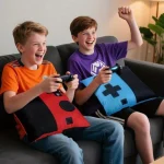 2pcs Soft Gaming Throw Pillow Video Game Room Decoration Accessories for Boys Teen Men Gamer Birthday Gifts Party Decorations - Image 2