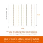 LED Curtain Lights Warm Fairy String Lights Festival USB Lighting Rainbow Window Lamp Home Bedroom Wedding Christmas Decoration - Image 10