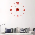 Luminous Digital Clock DIY Stereoscopic Wall Clock Silent Clock Living Room Bedroom Wall Clock Home Decorations - Image 2