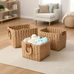 Storage Basket Handmade Multi-functional Woven Simple Decorative Desktop Sundries Cosmetics Storage Basket - Image 15