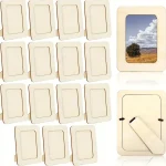 2/4/8pcs High Quality Handmade Wooden Photo Frames, DIY Photo Frame Embryos, Can Be Painted Three-dimensional Photo Album Frames - Image 6