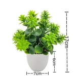 1PC Artificial Plant with Plastic Pot for Home Office Desk Living Room Bedroom Decor Fake Greenery No Maintenance Required - Image 14