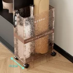 Multifunction Storage Baskets Bedroom Bathroom Organizer Baskets Indoor Large Capacity Toys Clothes Storage Basket with Wheels - Image 4