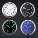 Car Clock Luminous Auto Ornament Mini Automobiles Internal Stick-On Digital Watch Mechanics Quartz Clocks 40mm 43mm - Image 2