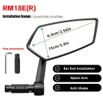 RBRL Bike Mirror Anti-shake Bicycle Side Mirror Durable 360 Rotatable Extended Rearview Mirrors for MTB Electric Bike - Image 7