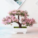 Artificial Plants Bonsai Small Tree Pot Fake Plant Flowers Potted Ornaments For Home Room Table Decoration Hotel Garden Decor - Image 5