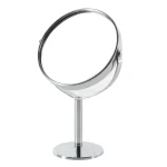 Household Makeup Mirror Circular Portable Double-sided Metal Frame 1:2 Enlarged Desktop 360 Degree Rotating Mirror - Image 6