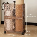 Multifunction Storage Baskets Bedroom Bathroom Organizer Baskets Indoor Large Capacity Toys Clothes Storage Basket with Wheels - Image 8