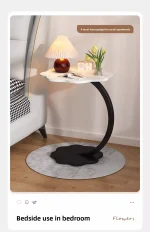 Simple Edge Table Design Bedside Table Balcony Cloud Table Simple Small Dining Table Small Storage Rack - Image 10