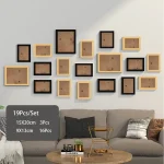 14/19Pcs Photo Frames For Pictures Wall Picture Frame Wooden Frame For Wall Hanging Photo Decor Wedding Party Home Decoration - Image 13