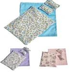 Four Piece Bed Set: Miniature Bed, Bed Sheet, Quilt & Pillow with Quilt Cover - Dollhouse Bedding Set for Doll Bedroom Decoratio - Image 5