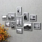 11Pcs Picture Frames Wall Photo Frame Architecture Picture Frame Set Modern Decor Living Room Home Decoration marcos de fotos - Image 3