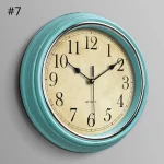 Wall Clock 12-inch Large Retro Wall Clocks Non Ticking Classical Quiet Clocks Living Room Kitchen Bedroom Office Decor A0KF - Image 4