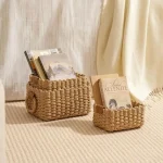 Storage Basket Handmade Multi-functional Woven Simple Decorative Desktop Sundries Cosmetics Storage Basket - Image 3