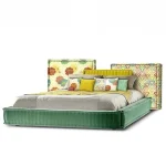 Create Wedding Bed Aesthetics High Quality Aesthetics Modern Frame Bed Home Light Luxury Double Cama De Casal Bedroom Furniture - Image 5