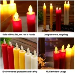 Creative LED Flameless Candles Lights Wedding Birthday Party Simulation Candles Lamp Long Electric Flickering Candlesticks - Image 15