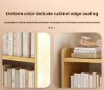 Stable Bookshelf Floor-to-ceiling shelf Household simple wall multi-layer with pumping storage locker Bedroom bedside cabinet - Image 17