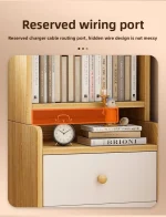 Stable Bookshelf Floor-to-ceiling shelf Household simple wall multi-layer with pumping storage locker Bedroom bedside cabinet - Image 13