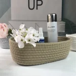 Desktop Organize Boxs Cotton Rope Woven Storage Baskets Desktop Decorate Basket Sundries Key Cosmetics Storage box 면 끈 수납함 - Image 19