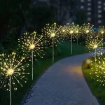 LED Solar Firework Lights Garden Decoration Fairy Lights Waterproof Outdoor Dandelion Lawn Lamp for Garden Landscape Lawn Decor - Image 9
