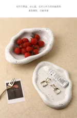 Simple Creative Decorative Dessert Tray Storage Light Luxury Silver Jewelry Dessert Decoration Tray Ornaments Ins Storage Tray - Image 7