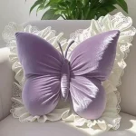 Butterfly-shaped throw pillow, cute cushion for bedroom sofa, home decor novelty item - Image 6