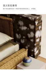 Create Wedding Bed Aesthetics High Quality Aesthetics Modern Frame Bed Home Light Luxury Double Cama De Casal Bedroom Furniture - Image 12