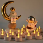 Candlium 12 Pack Warm Yellow Flameless LED Tea Light Candles Battery Operated 200+Hours For Votive Aniversary Wedding Decoration - Image 6