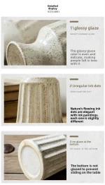 Vintage Vintage Ceramic Vases American Style Living Room and Bedroom Floral Arrangements Dried Flower Decorations - Image 18