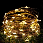 LED Fairy Lights Battery Operated String Lights Waterproof Silver Wire Firefly Starry Lights  Wedding Party Xmas Christmas Decor - Image 25