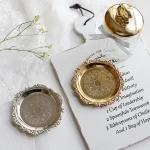 Round Metal Tray Fruit Cake Dessert Trays Jewelry Dish Earrings Necklace Ring Storage Plates Display Bowl Decoration Sauce Dish - Image 24