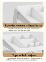 Drawer Desktop Organizer, Organizer Drawers, Desk Stationery Organizer, Multifunctional Dustproof Large Capacity Office Shelf - Image 6