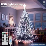 LED Outdoor Christmas Tree Decorations Lights USB 2/3M Waterproof Fairy String Lights 8 Modes Indoor Yard Wedding Party Lighting - Image 15