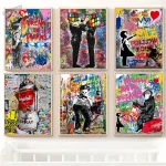 Modern Abstract Street Wall Art Painting Banksy Graffit Art Canvas Painting Prints Poster Cuadros Wall Art Pictures Home Decor - Image 30