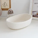 Woven Storage Baskets Multifunctional Desktop Sundries Cosmetics Kids Toys Organizer Box Desk Stationery Space Saving Cases - Image 10